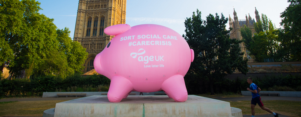'Penny the Inflatable Piggy Bank - Age UK