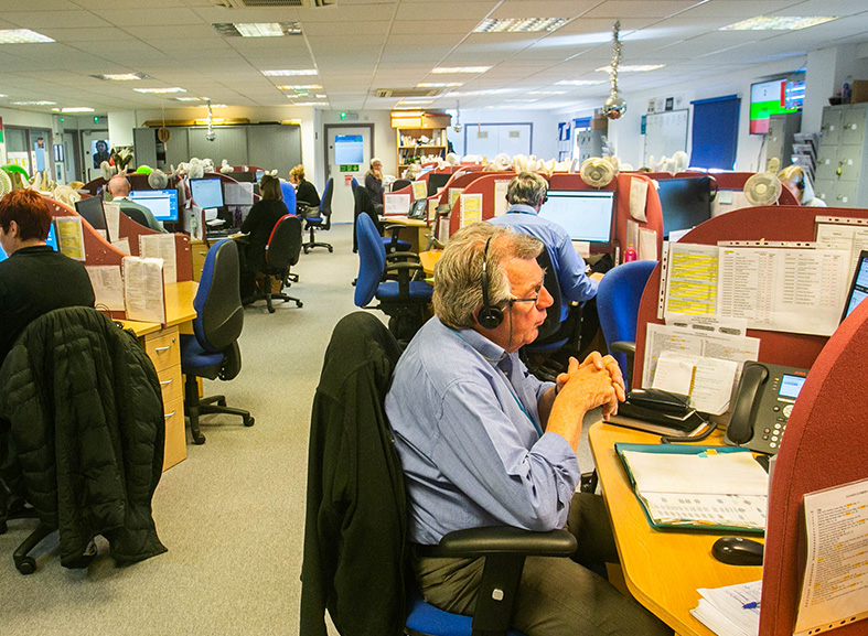 A photo of the Age UK Advice Line office