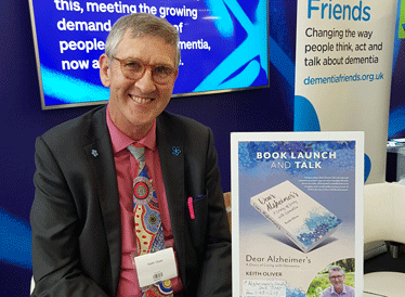 Keith Oliver, who has dementia, at the Alzheimer's show