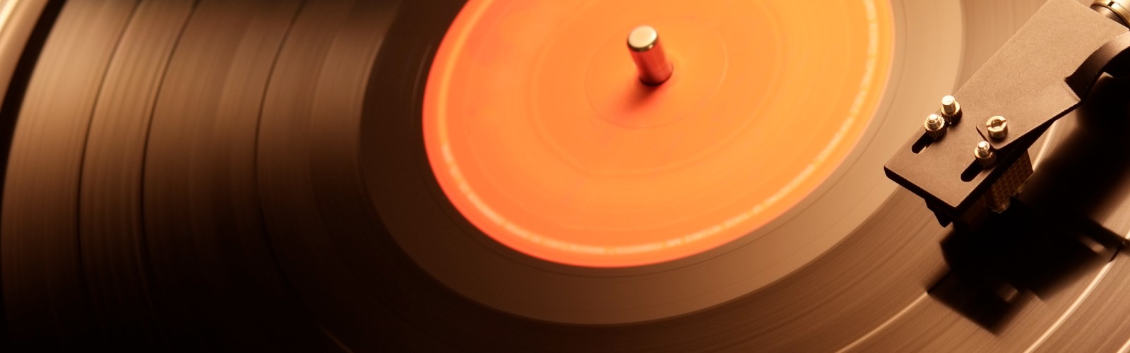 A close up image of a record on a turntable